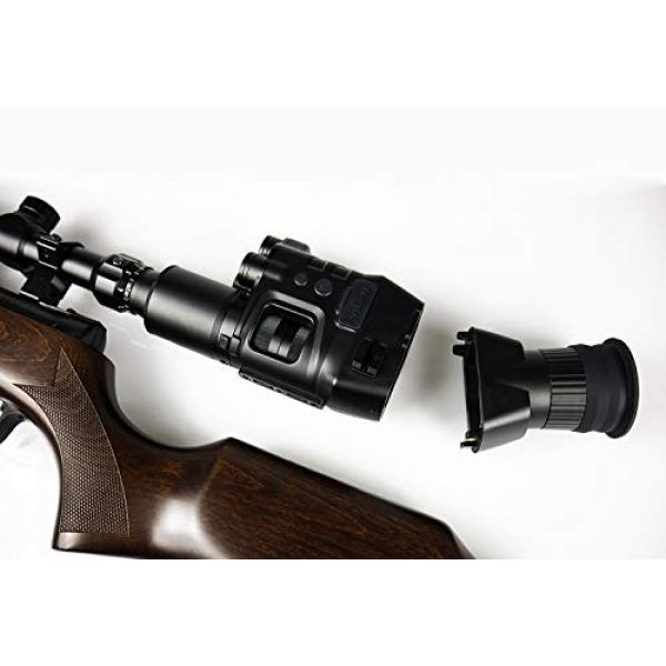 DYCOME Rifle Scope 2 Night Vision Rifle Scope, Digital Goggles Monocular for Nightfall Total Darkness Night Vision Caucus Riflescope for Outdoor Hunting, Save Videos, with Bracket