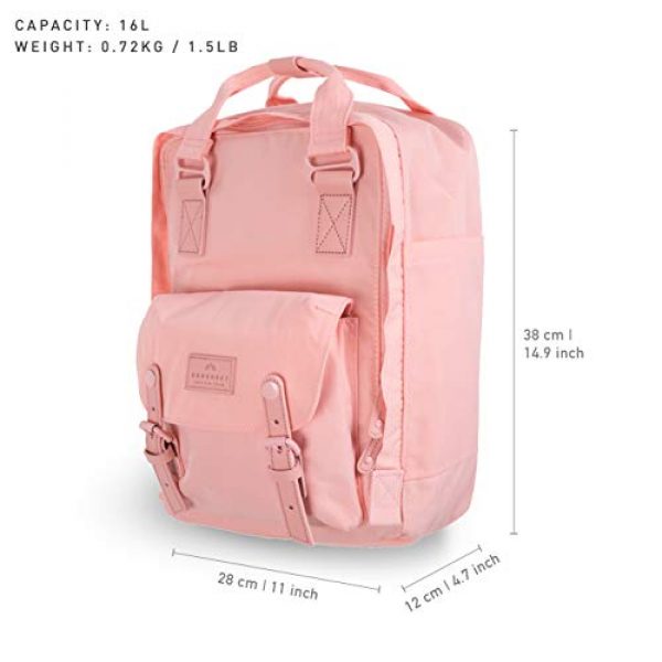 Doughnut Tactical Backpack 5 Doughnut Macaroon Pastel Series 16L Travel School Ladies College Girls Lightweight Commuter Casual Daypacks Bag Backpack (Coral)