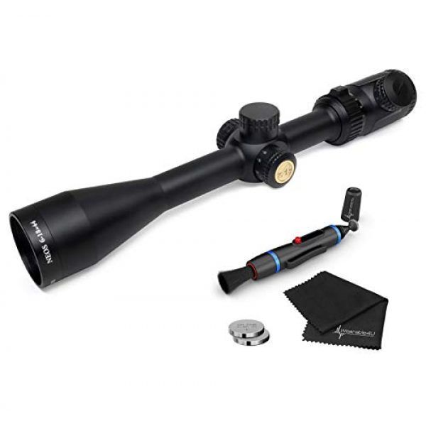 Wearable4U Rifle Scope 1 Athlon Optics Neos 6-18x44, Capped, Side Focus, 1 inch, SFP Riflescope with Included Wearable4U Lens Cleaning Pen and Lens Cleaning Cloth Bundle