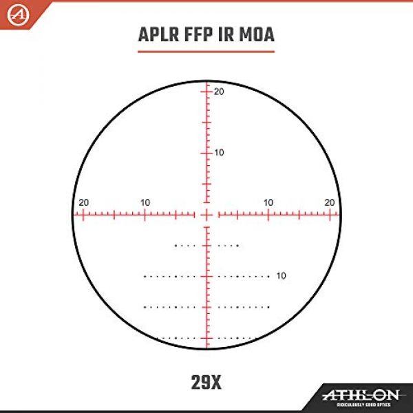 Athlon Optics Rifle Scope 6 Athlon Optics Cronus UHD 4.5-29x56 First Focal Plane Riflescopes