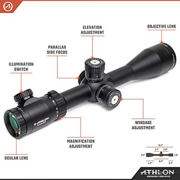Athlon Optics Rifle Scope 2 Athlon Optics Argos BTR GEN2 6-24X50 First Focal Plane Riflescopes