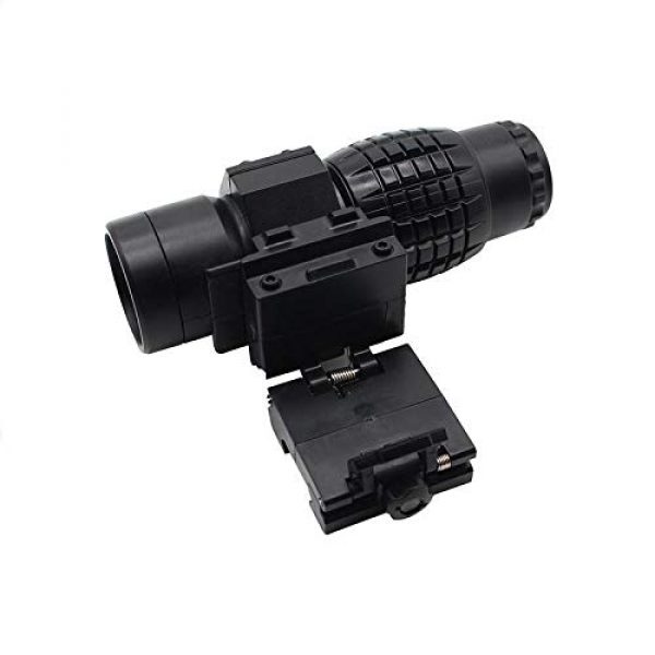 KTAIS Rifle Scope 4 KTAIS 3xMagnifier Riflescope Tactical Magnifying Hunting Scope for Riflescopes Plastic Toy Mount Fits Holographic Reflex Sight (Color : B)