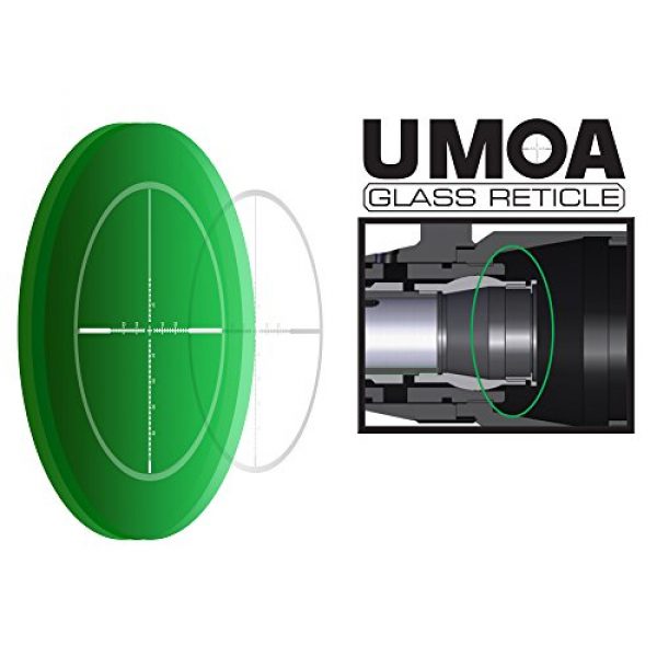 UTG Rifle Scope 6 UTG 2-16X44 36-Color UMOA Reticle Multi-Range AO Scope, 30mm