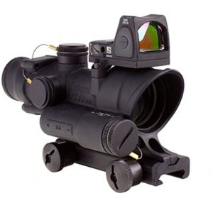 Trijicon Rifle Scope 1 Trijicon 4x32mm ACOG Red LED Illuminated Adj .223 Crosshair Reticle TA51 Mount Red Dot Sight Black Optics
