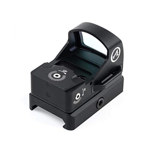 Wearable4U Rifle Scope 3 Wearable4U Athlon Optics Midas TSR1 Open Sight, 50K Hour Battery Life with Included Extra Battery CR2032 Lens Cleaning Pen and Lens Cleaning Cloth Bundle