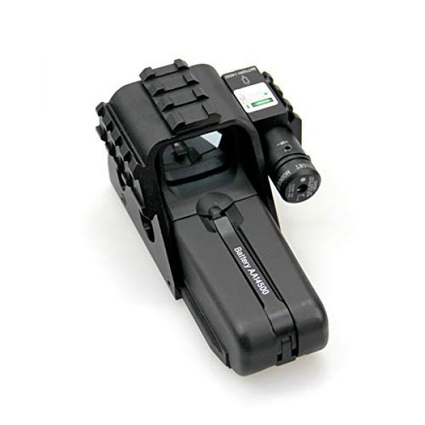 DJym Rifle Scope 4 DJym HD Close Range Fast Sight, Red Dot Sight 137x50x61mm with Rail is a Gift for Hunters
