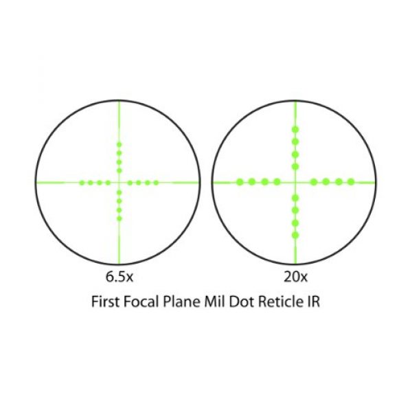 BARSKA Rifle Scope 5 Barska AC10778 Illuminated Reticle Rifle Scope 6.5-20x40 First Focal Plane Mil-Dot Reticle