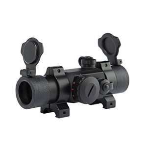 DJym Rifle Scope 1 DJym Non-Magnification Speed Sight Mirror HD Red Dot Aiming Blue Film Shockproof Waterproof Inner Red Dot Sight