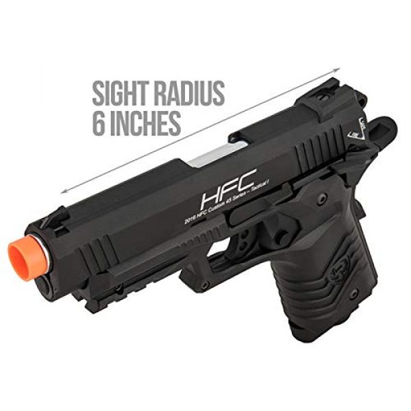 HFC Airsoft Pistol 4 HFC HG-171 Tactical 1911 CO2 Blowback Airsoft Pistol Black