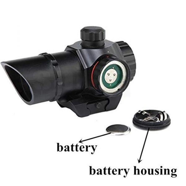 DJym Rifle Scope 5 DJym Tactical 1X22 Mini Red and Green Visual Line, The Red Point in The Range 22 Mm Rail