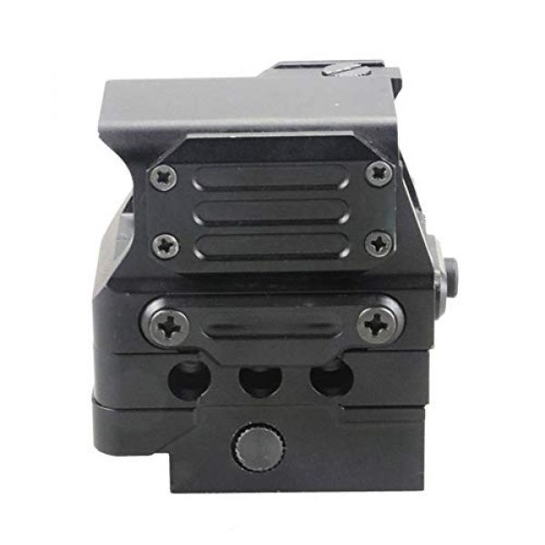 DJym Rifle Scope 6 DJym Square Red Dot Sight, Universal Scope 7 File Lighting Adjustment