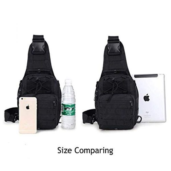Dunnta Tactical Backpack 5 Dunnta Tactical Sling bag, Military Sport Bag EDC Molle Pack Daypack for Camping, Hiking, Trekking, Rover Sling
