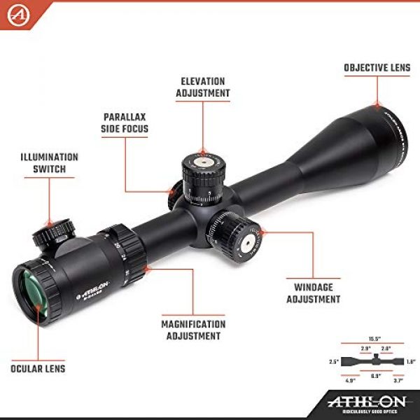 Athlon Optics Rifle Scope 2 Athlon Optics Argos BTR GEN2 8-34X56 First Focal Plane Riflescopes