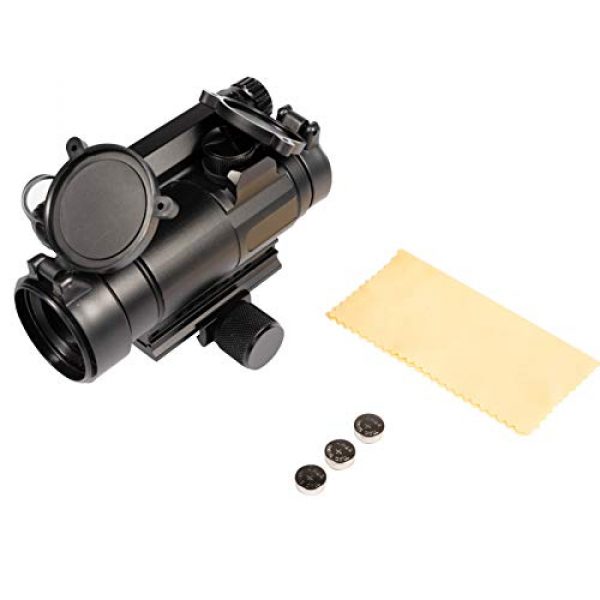 Bbrand Rifle Scope 7 Bbrand M4 1x30mm Red Green Dot Sight Side Mount Reflex Sight Micro Brightness Adjustable Red Green Dot Sight Rifle Scope, 4-5 MOA Dot Size with Len Covers