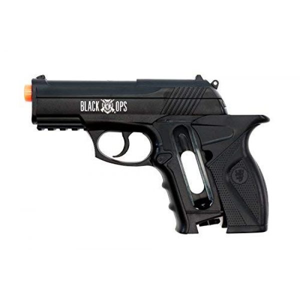 Black Ops Airsoft Pistol 4 Black Ops BOA Semi Automatic Airsoft Pistol - C02 Powered Airsoft BB Pistol - Shoot 6mm BBs