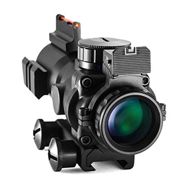 AJDGL Rifle Scope 2 AJDGL 4x32mm Rifle Scope Reflex Optics Tactical Sight for Hunting Gun Rifle Airsoft Sniper Magnifier, 20mm Rail