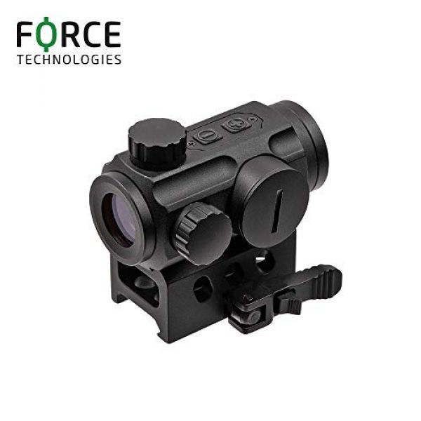 NANA Rifle Scope 4 Force Technologies Red Dot Sight RDS-21, 4 MOA, Matte Black, with QD-Mount for Weaver/Picatinny