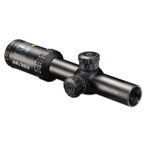 Bushnell Rifle Scope 1 Bushnell Optics, Drop Zone Reticle Riflescope with Target Turrets, Matte Black, 1-4x/24mm