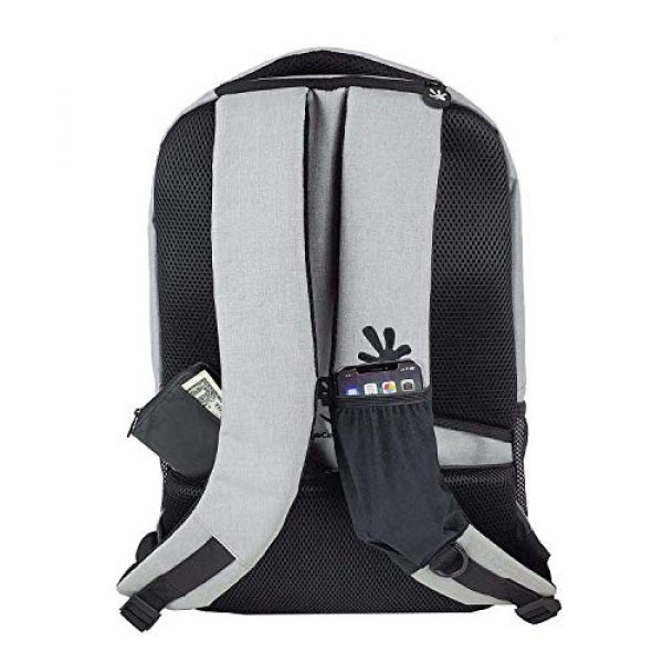 geckobrands Tactical Backpack 2 geckobrands Ambition Backpack " School/Work Backpack, Light Grey