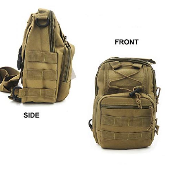 FAMI Tactical Backpack 5 FAMI Outdoor Tactical Bag Backpack, Military Sport Bag Pack Sling Shoulder Backpack Tactical Satchel for Every Day Carry
