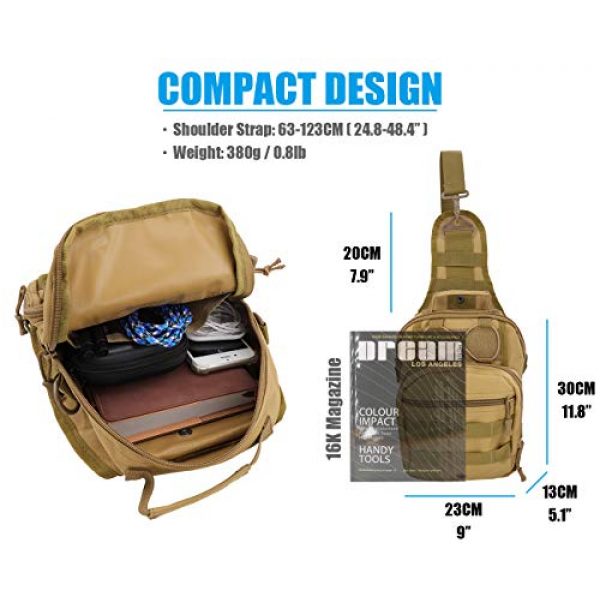 Gisdanchz Tactical Backpack 2 Gisdanchz Outdoor Tactical Molle Bag Military Backpack Sling Crossbody Shoulder Bags for Men Women