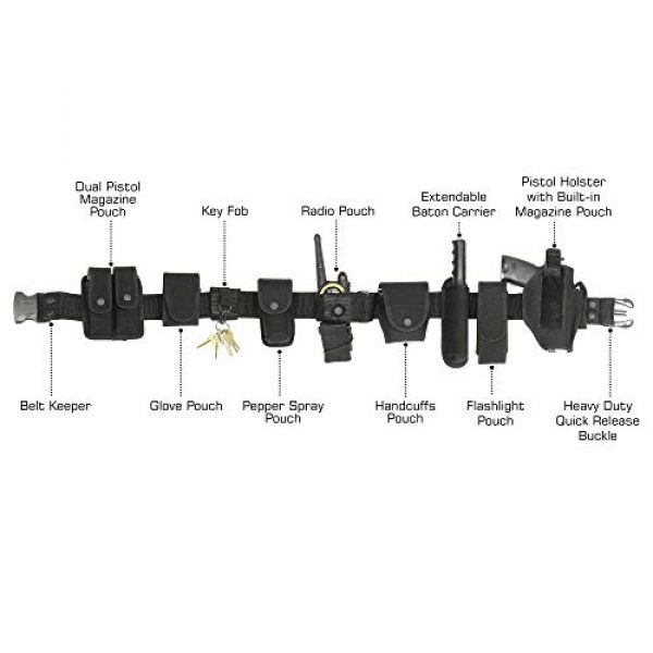 UTG Tactical Belt 2 UTG Crime-buster Law Enforcement Equipment System, Black