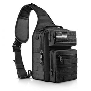 CVLIFE Tactical Backpack 1 CVLIFE Tactical Sling Bag Pack Military Rover Shoulder Sling Backpack Molle Range Bag EDC Small Day Pack with Padding Pocket