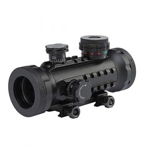 DJym Rifle Scope 1 DJym Tactical Red and Green Dot Sight Scope, Reflex Sight Scope for Air Hunting Riflescope