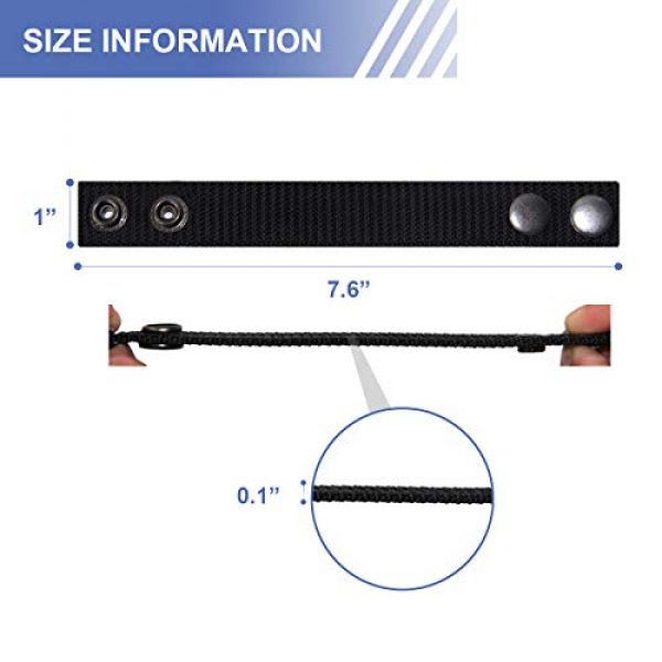 NEXT-STATION Tactical Belt 4 Next-Station Duty Belt Keeper with Double Brass Snaps Police Military Equipment Accessories