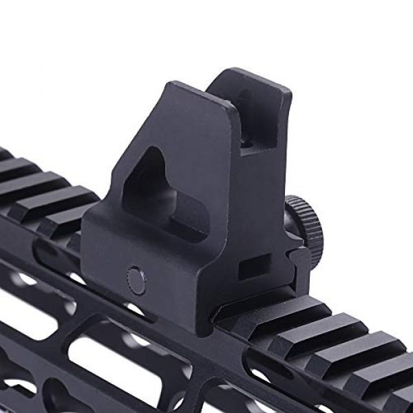 Funpower Rifle Sight 5 Funpower Low Profile Front Iron Sight with A2 Square Post Assembly, Black