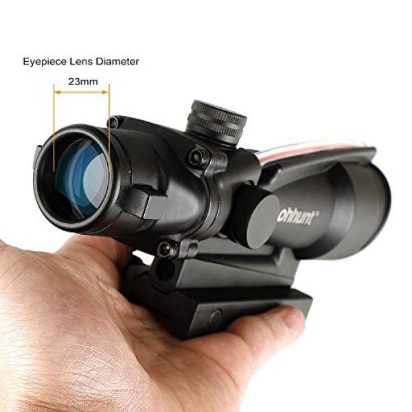 ohhunt Rifle Scope 5 ohhunt 5X35 Real Fiber Scope Red or Green Reticle Tactical Optical Sights
