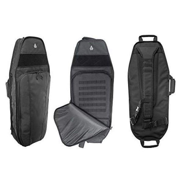 UTG Tactical Backpack 2 UTG 34" Alpha Battle Carrier Rapid Deployment Pack, Black (PVC-PSP34B)
