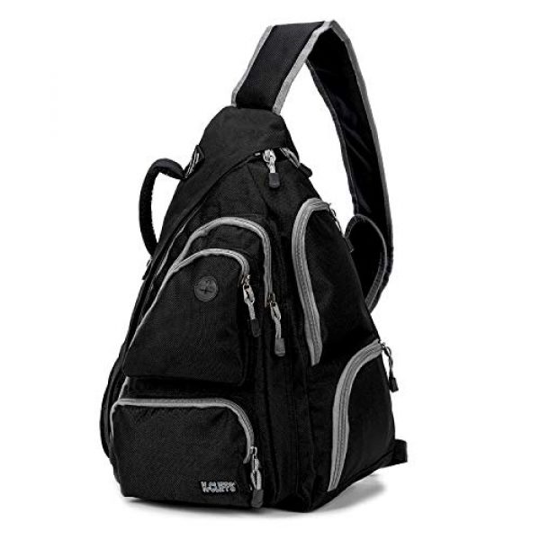 K-Cliffs Tactical Backpack 6 K-Cliffs Heavy Duty Sling Backpack Water-Resistant Laptop Bookbag Body Bag Bright Color Safety Reflective Stipe