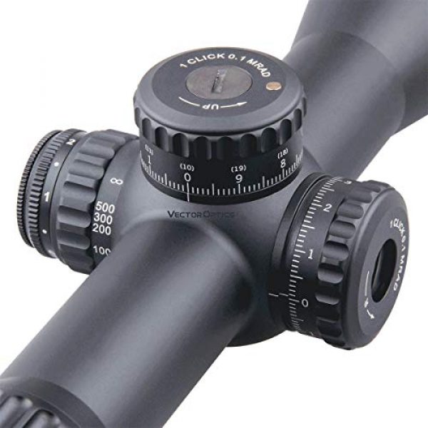 Vector Optics Rifle Scope 6 Vector Optics Continental Riflescopes 4-24x56 First Focal Plane Tactical MIL Reticle Zero-Stop & Turret Lock 34mm Monotube Illumiated Rifle Scope FFP