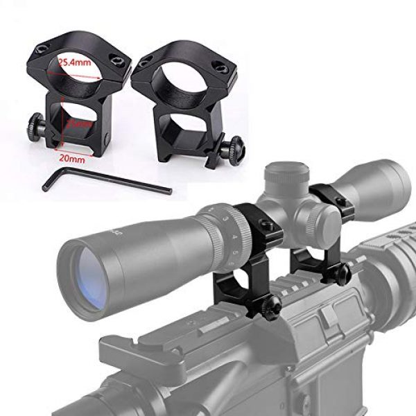 Luger Rifle Scope 4 Luger 2-7X32 Long Eye Relief Waterproof Black Matte Rifle Scope with Reticle Tactical Optical Sight