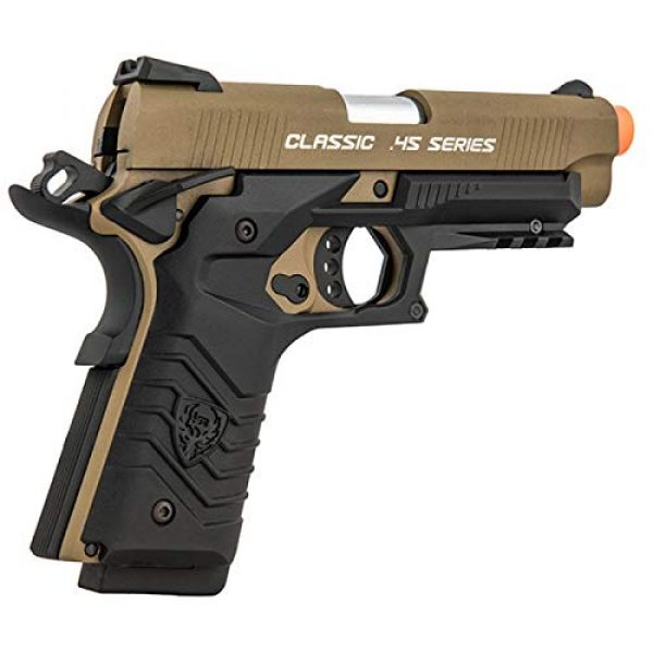 HFC Airsoft Pistol 6 HFC Honor Fantastic 1911 Gas Blowback Airsoft Pistol TAN Black