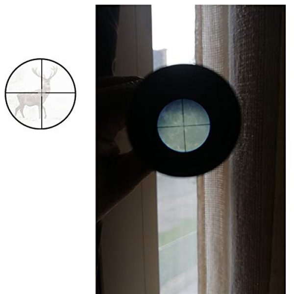 Luger Rifle Scope 4 Luger Tactical 4X Rifle Scope Hunting Shooting Outdoor Sports Game Toy Accessories