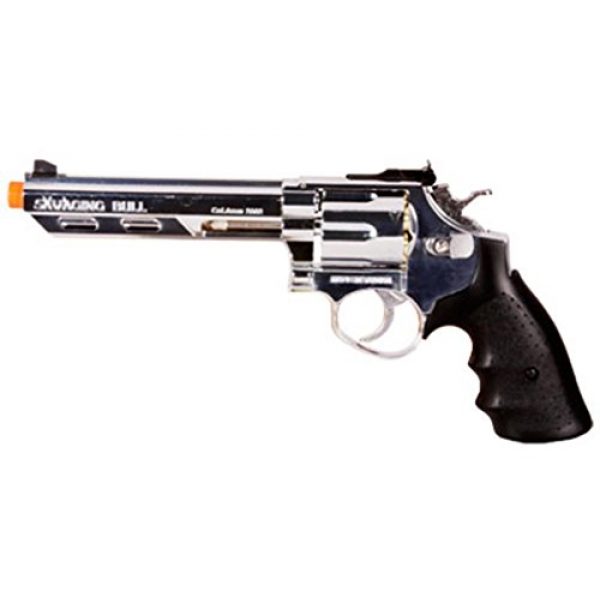 HFC Airsoft Pistol 1 HFC hg-133 6 barrel gas revolver, silver airsoft gun(Airsoft Gun)