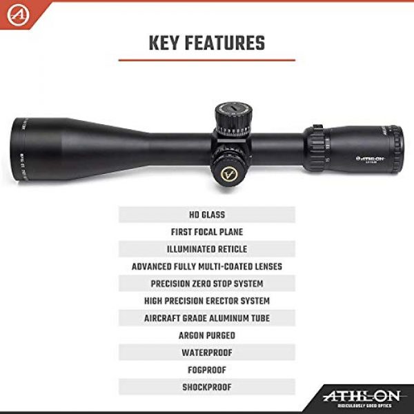 Wearable4U Rifle Scope 4 Athlon Optics Ares BTR 2.5-15x50 Direct Dial, Side Focus, 30mm Riflescope with Included Extra Battery CR2032 and Wearable4U Lens Cleaning Pen and Lens Cleaning Cloth Bundle