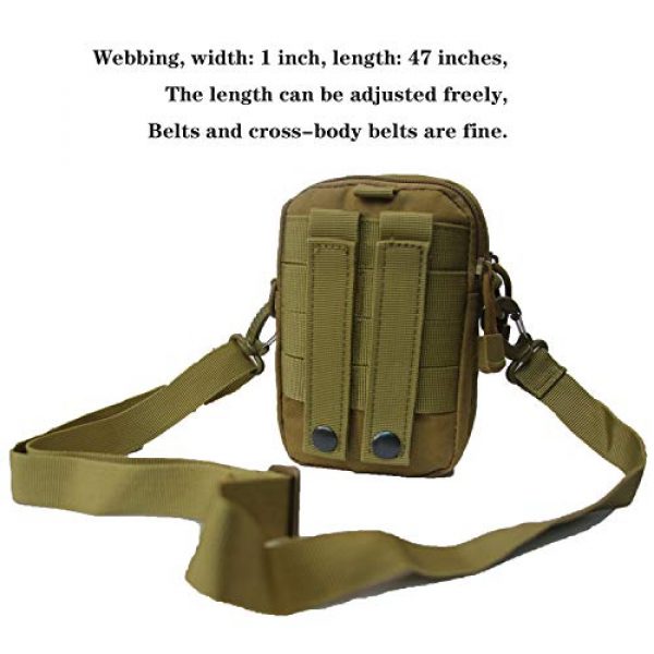 SUZBM Tactical Backpack 3 SUZBM Waist Bag, Crossbody Bag, Chest Bag, Wallet, Multifunctional Tool Bag, Suitable for Mobile Phone iPhone X 8 7 6 6s Plus