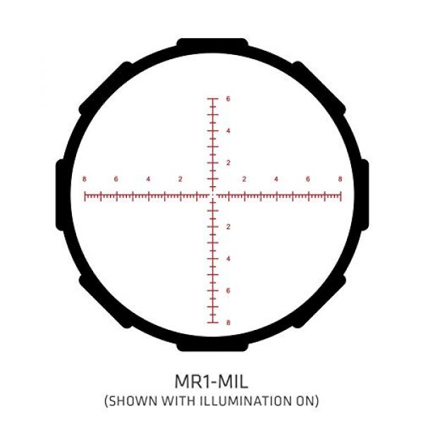 Crimson Trace Rifle Scope 5 Crimson Trace Optics Tactical Riflescope 5-25x56mm Mil/FFP with MR1-Mil with Illuminated Reticle, 3 Series CTL-3525