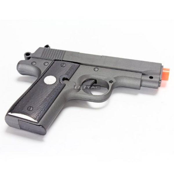 BBTac Airsoft Pistol 6 bbtac bt-g2 full metal slide body sub compact 240 fps spring airsoft gun and tactical skeleton hammer(Airsoft Gun)