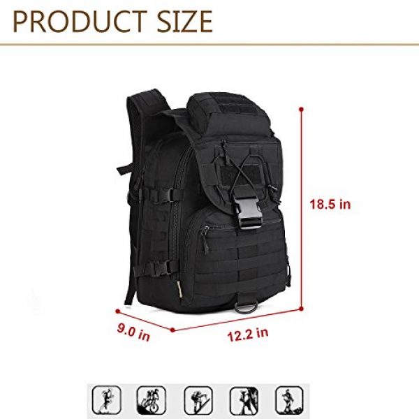 Huntvp Tactical Backpack 4 Huntvp 40L Military Tactical Backpack MOLLE Assault Daypack Rucksack WR