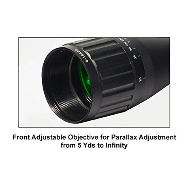UTG Rifle Scope 3 UTG 4-16X50 1" Hunter Scope, AO, 36-color Mil-dot, w/ Rings