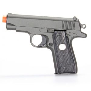 BBTac Airsoft Pistol 1 bbtac bt-g2 full metal slide body sub compact 240 fps spring airsoft gun and tactical skeleton hammer(Airsoft Gun)