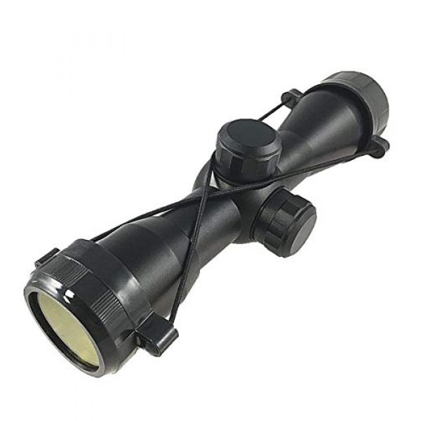 DB TAC INC Rifle Scope 5 DB TAC 4x32 Anodize Black Color Mil-dot Reticle Slug Scope Picatinny Weaver Mounted Aluminum Hunting Optics Accessory.