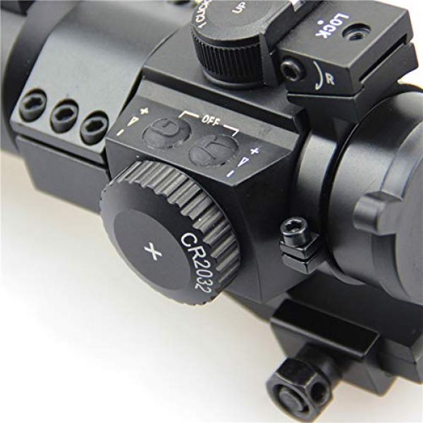 DJym Rifle Scope 7 DJym Silver Film Non-Magnification Sighting Inner Red Dot Sighting Fast Sighting Shockproof Waterproof Sight