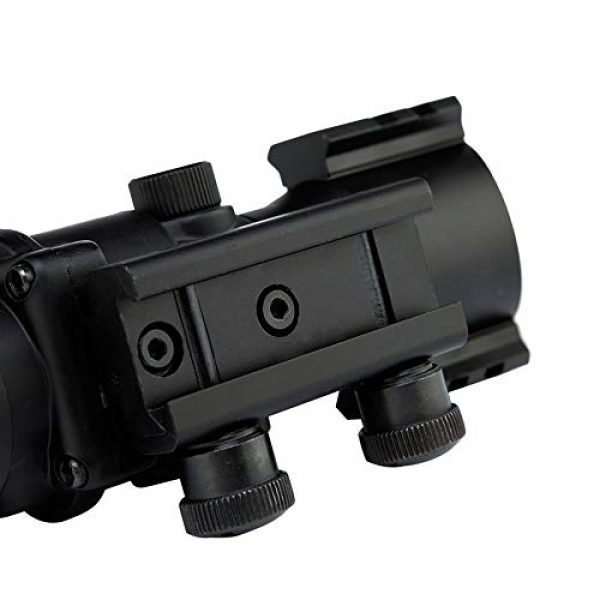 DONGYUCHUN Rifle Scope 5 DONGYUCHUN 4x32 Scope Fiber Optic Prism Cross Tactical Scope with mounting Ring Tactical Hunting Rifle, Scope