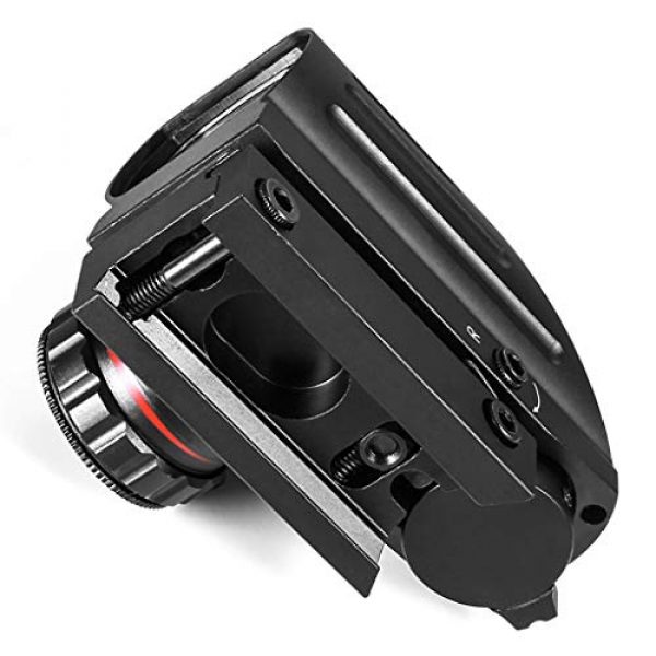 AJDGL Rifle Scope 6 AJDGL 1x22x33mm Tactical Red Dot Sight- Optical Holographic Scope with 4 Reticles Patterns Adjustable Brightness for Shooting Hunting