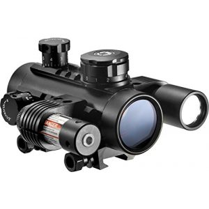 BARSKA Rifle Scope 1 1x30 Electro Red Dot Sight with Flashlight & Laser